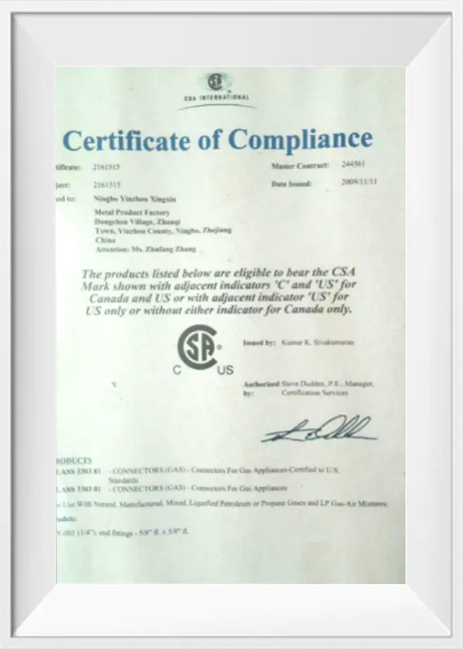 Certificate of Compliance